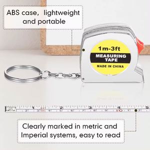 Small Tape Measure <b>Mini</b> Retractable Measuring Tape Keychains - Product Image 3