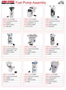 Ensemble de pompe à carburant électrique de moteur automatique à haute pression de Offre Spéciale de KingSteel pour Nissan Toyota Hyundai Honda <span class=keywords><strong>Mazda</strong></span> Mitsubishi Kia - Product Image 3