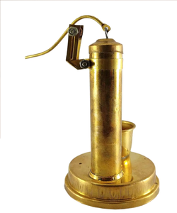 Bomba de mano de latón de estilo antiguo, artesanías de Metal Vintage, decoración elegante para el hogar y la Oficina, pieza de exhibición pulida - Product Image 5