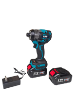 Tournevis sans fil 21V Lithium-Ion sans balais, couple max. 35N.m, batterie 1.5AH, poignée antidérapante, étui de transport, utilisation extérieure, OEM