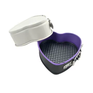 Torta per uso domestico a forma di cuore Mini Cheesecake Pan rotondo da 4 pollici stampo per torte - Product Image 2