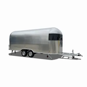 UKUNG airstream 스타일 스테인레스 스틸 RV, 빈 airstream 캠핑 트레일러 맞춤형 캐러밴 판매