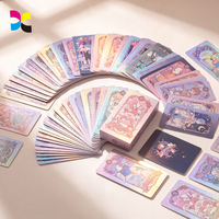 Cartes de tarot personnalisées écologiques et recyclables avec boîte, jeu de tarot de dessin animé, cartes de guidance spirituelle pour la divination, les rituels, les jeux de société