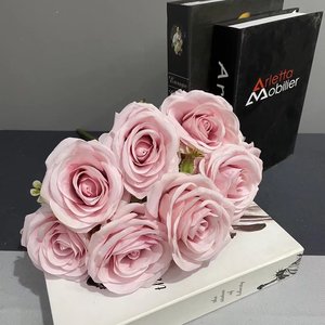 مجموعة جميلة من الزهور صور من الحرير تخصيص قطعة واحدة وردة جديدة - Product Image 2