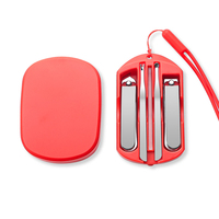 WELLFLYER MS-1024 Nouveauté Coupe-ongles 5 pièces Ensemble personnalisable LOGO Cadeau Outils de manucure avec lime à ongles Soins de beauté Kit de manucure