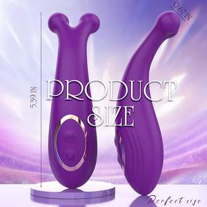 เครื่องนวดอวัยวะเพศหญิงทรงกระต่ายหัวคู่อุปกรณ์ IPX7ซิลิโคนเกรดทางการแพทย์กันน้ำ9ความถี่ - Product Image 4