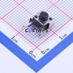 K2-1102AQ-D4CW-01 Tactile Switch Bent Lead Through Hole,6x6mm Switch 2.5N Right Angle Insert 6mm 6mm - Product Image 1