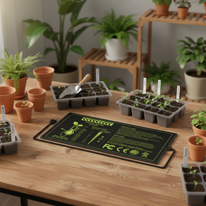 Alfombrilla Calefactora para Plantas con Enchufe Estadounidense de 110 V, Impermeable IP67, Certificación CE FCC, Alfombrilla de Calor por Infrarrojos Lejanos para Plántulas, Venta Directa de Fábrica - Product Image 6