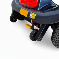 Scooter électrique à 4 roues, portable, léger, 19 kg, moteur 270 W, batterie au lithium 24 V, autonomie 30 km, capacité 120 kg, pour personnes âgées