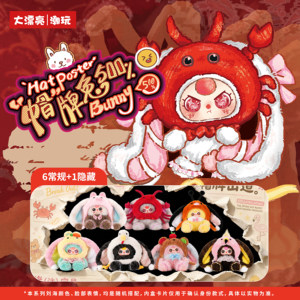 Meilleure Vente : Figurine en Peluche Lapin 500% avec 3 Chapeaux, Ornement, Boîte Mystère, Cadeau - Product Image 2