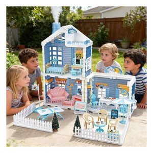 Villa de Princesas de Plástico para Accesorios, Balcón, Piscina, Dormitorio, Ascensor, Muebles, Juego de Construcción DIY, Regalo para Niñas, Niños y Familia - Product Image 5