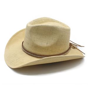 Sombrero de Vaquero Occidental Vintage de Ala Ancha con Diseño de Hoja Dorada, Sombrero para el Sol del Fabricante para Actividades al Aire Libre en la Playa, Gorras Promocionales - Product Image 6