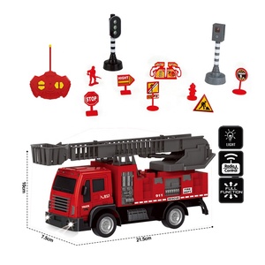 Trẻ em Đồ chơi kỹ thuật xây dựng xe tải chơi Set cháy động cơ xe cứu hộ thành phố xe <span class=keywords><strong>RC</strong></span> xe - Product Image 2