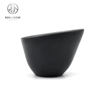 Gris Noir Rock Couleur Restaurant Plat Créatif Assiette Mélamine Forme Spéciale Plat Froid Bol En Mélamine