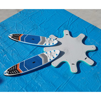Station d'accueil de yoga gonflable personnalisée en usine plate-forme SUP Dock plate-forme d'île de planche à pagaie gonflable pour le yoga