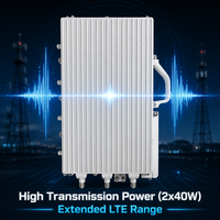 Estación Base 4G para Exteriores de 2x40W, FDD LTE B1 B3 B7 B8 B20 B28, Macro ENodeB, 1024 Usuarios, 195Mbps, Alta Potencia, ENB Integrado