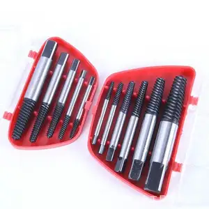 Steel Broken Speed Out Damaged Screw Extractor Set Broken Bolt Remover Easy Out Set 5pcs