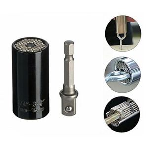 Juego de cabezales universales para llave dinamométrica de 7-19 mm, con agarre de llave mágica, para taladro eléctrico, trinquete, buje, llave y herramientas manuales múltiples - Product Image 1