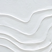Peinture décorative 3D minimaliste blanche à effet ondulé, peinture écologique texturée, peintures murales personnalisées en usine
