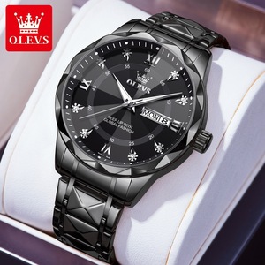 Relojes de Cuarzo Originales OLEVS 5609, <span class=keywords><strong>Reloj</strong></span> de Pulsera de Acero Inoxidable con Calendario, Luminoso e Impermeable para Hombre - Product Image 6
