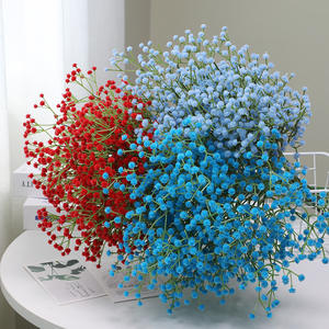 Искусственный букет гипсофилы из пластика и мягкой резины для использования в помещении/на улице, реквизит для свадебной фотосъемки, оптом - Product Image 2