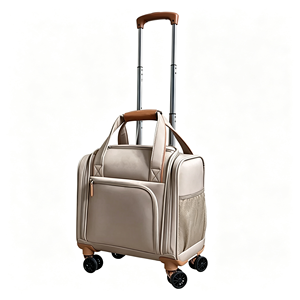 Valise de <span class=keywords><strong>cabine</strong></span> <span class=keywords><strong>ultra</strong></span>-légère de 20 pouces en tissu Oxford, approuvée par les compagnies aériennes, avec poignée souple pour les courts séjours - Product Image 2