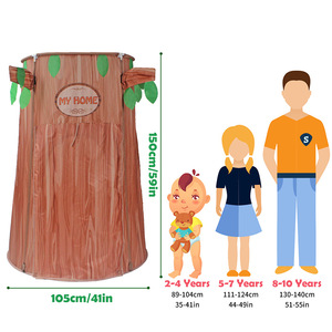 Casa de juegos de tela con forma de árbol de dibujos animados para niños de 2 a 4 años, juguete suave, unisex, para uso en interiores y exteriores - Product Image 2
