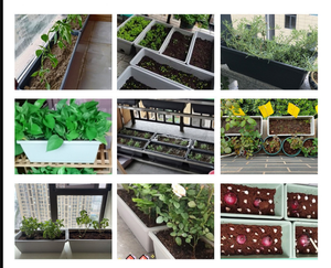 Jardinières rectangulaires en plastique sur mesure de grande taille, de haute qualité, émaillées, pour la culture de légumes et de fleurs, <span class=keywords><strong>balcon</strong></span>, jardin domestique - Product Image 6