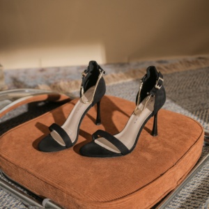 Zapatos de Tacón Ultra Alto con Punta Abierta para Mujer, Elegantes y Transpirables, con Suela Gruesa, Ideales para Bodas y Banquetes - Product Image 1