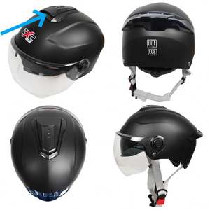 Exclusivo para Cross-Border ZXC, Casco de Bicicleta Eléctrica con Doble Lente Antivaho, Unisex, para las Cuatro Estaciones, Medio Casco - Product Image 4