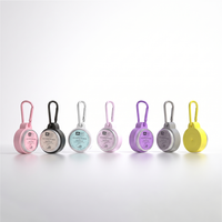Pot en aluminium de 15 ml pour baume à lèvres avec porte-clés en silicone, haute barrière anti-fuite, pot d'échantillon métallique recyclable, étiquette autocollante personnalisée