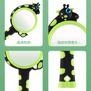 Giraffe Magnifying Glass For Children Reading Books And Newspapers High Definition Glass Lens Plastic Handheld With Rubber - Product Image 3
