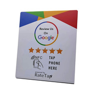 Carte NFC personnalisée en plastique pour avis Google, support d'affichage pour avis sur les réseaux sociaux, carte professionnelle NFC en PVC, vente chaude