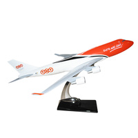 Modèle d'avion TNT B747-400 en résine à l'échelle 1:200 de 35 cm, logo/revêtement personnalisable, cadeau d'entreprise