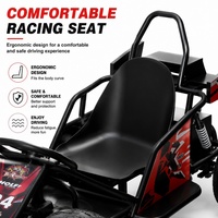 Kart à pédales monoplace 7 pouces 1500W, version améliorée, pneus tout-terrain à vide