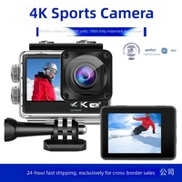 Caméra d'action sportive 4K WiFi grand angle double écran avec stabilisation d'image pour enregistrement extérieur et automobile, caméscope vidéo étanche