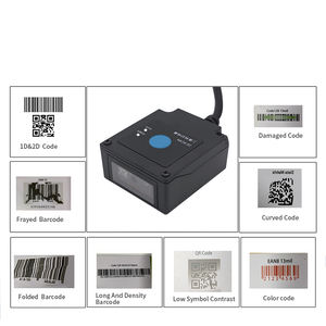 Lecteur de codes OCR MRZ, PDF417, <span class=keywords><strong>QR</strong></span>, codes-barres 2D et 1D EDOO combiné, lecteur de carte d'identité, scanner industriel à montage fixe USB RS232 pour contrôle d'accès - Product Image 5