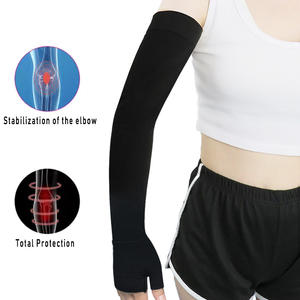 Manicotti a compressione per <span class=keywords><strong>braccia</strong></span> a punta aperta, traspiranti, unisex, a pressione graduata, per sollievo dal linfedema e uso multisport - Product Image 4