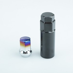 CNSPEED M12x1.5 Car <b>Wheel</b> Nuts 32mm Baked Blue Anti-Theft Lug Nuts For <b>Replacement</b> Repair - Product Image 2