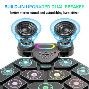 Vente en Gros Batterie Électronique à 9 Fûts Colorés avec Batterie au Lithium, Pliable et Portable, Instrument de Jazz Professionnel pour Usage Domestique - Product Image 2