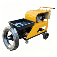 Machine de pulvérisation de mortier de ciment compacte pour espaces étroits, pulvérisateur de chantier