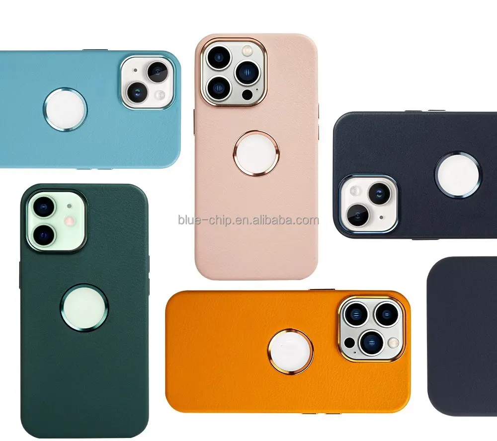 Nouveau style de housse de protection en cuir PU en gros impression écologique étui de téléphone antichoc pour Iphone 14 Pro 15 Pro Max