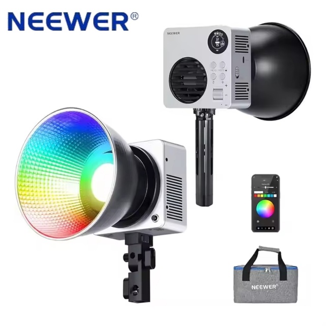 NEEWER HB80C 80W Mini RGB COB Continuous LED Video Light with Built-in 72Wh Battery & 100W PD Fast Charging