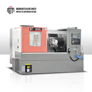 BR-200L 12 istasyon CNC eğimli yatak torna makinesi eğimli yatak CNC torna makinesi Metal için