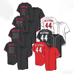 Bán Buôn Người Đàn Ông Của 11 Barry Larkin 30 Ken Griffey Jr. 44 Elly De La Cruz Bóng Chày Jersey <span class=keywords><strong>Cincinnati</strong></span> Giới Hạn Khâu Jersey - Product Image 1