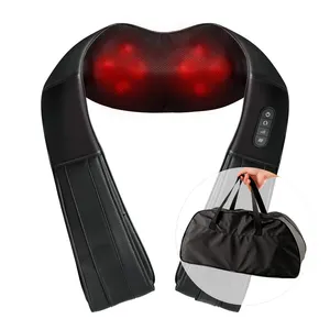 3d צוואר חגורת עם חום, אינפרא אדום לישת חימום verwarming גב וצוואר עיסוי רטט חגורת מכונה