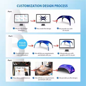 Cổng đua hiển thị không khí thể thao vòm tái chế tùy chỉnh in logo vòm cho các sự kiện gazebo quảng cáo khuyến mại PVC <span class=keywords><strong>Inflatable</strong></span> lều - Product Image 3