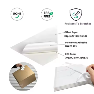 Tùy chỉnh rõ ràng A4 giá tag Sticker 6up máy in kỹ thuật số công nghiệp nhãn máy in phun cho siêu thị chương trình khuyến mãi tùy chỉnh in - Product Image 3