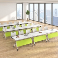 Chaise de bureau pliante multifonctionnelle moderne, table de réunion, table de conférence pliable, table de formation scolaire moderne