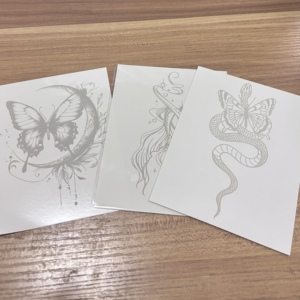รอยสักชั่วคราวกึ่งถาวร ติดทนนาน 2 สัปดาห์ กันน้ำ กันเหงื่อ ลายศิลปะบนร่างกายสำหรับผู้ชายและผู้หญิง - Product Image 4